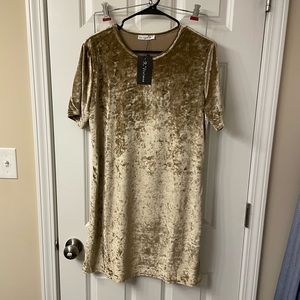 Gold Dress - size large - never worn